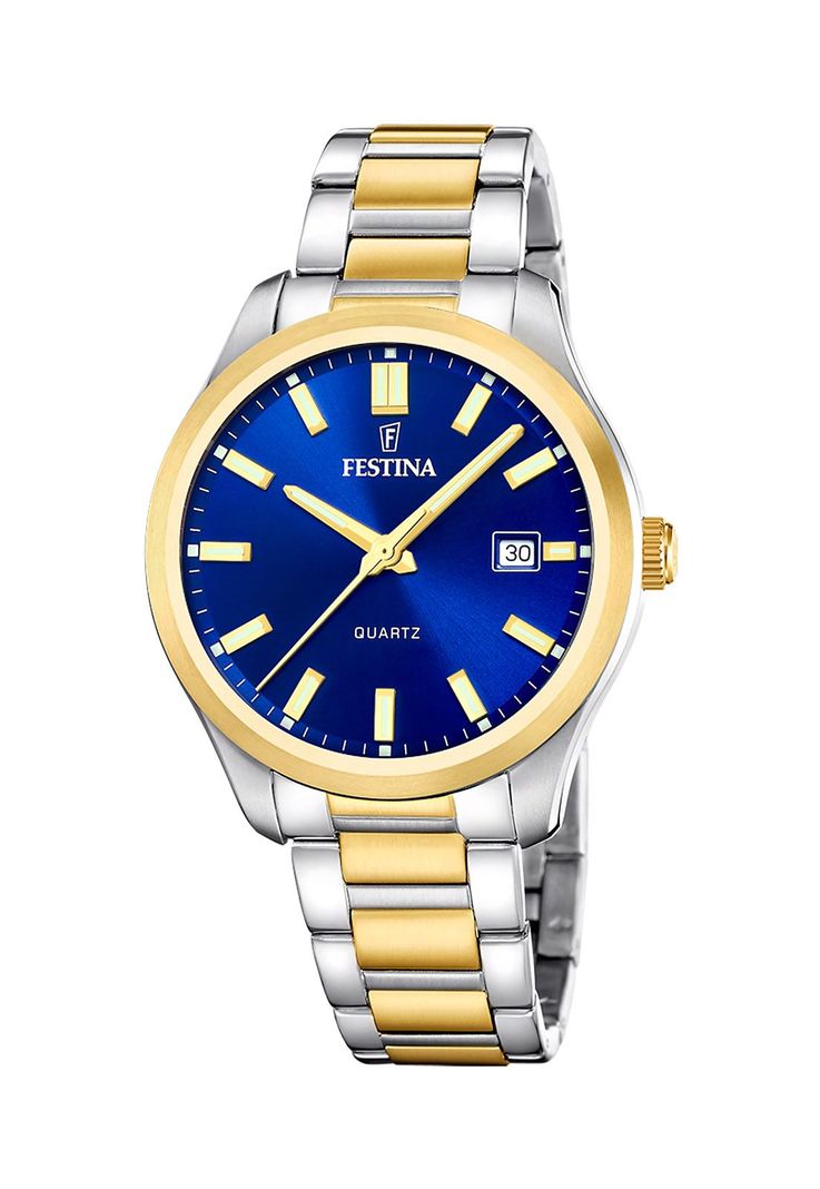 Reloj F20738/3 Festina Azul Hombre Acero Clasico Plateado