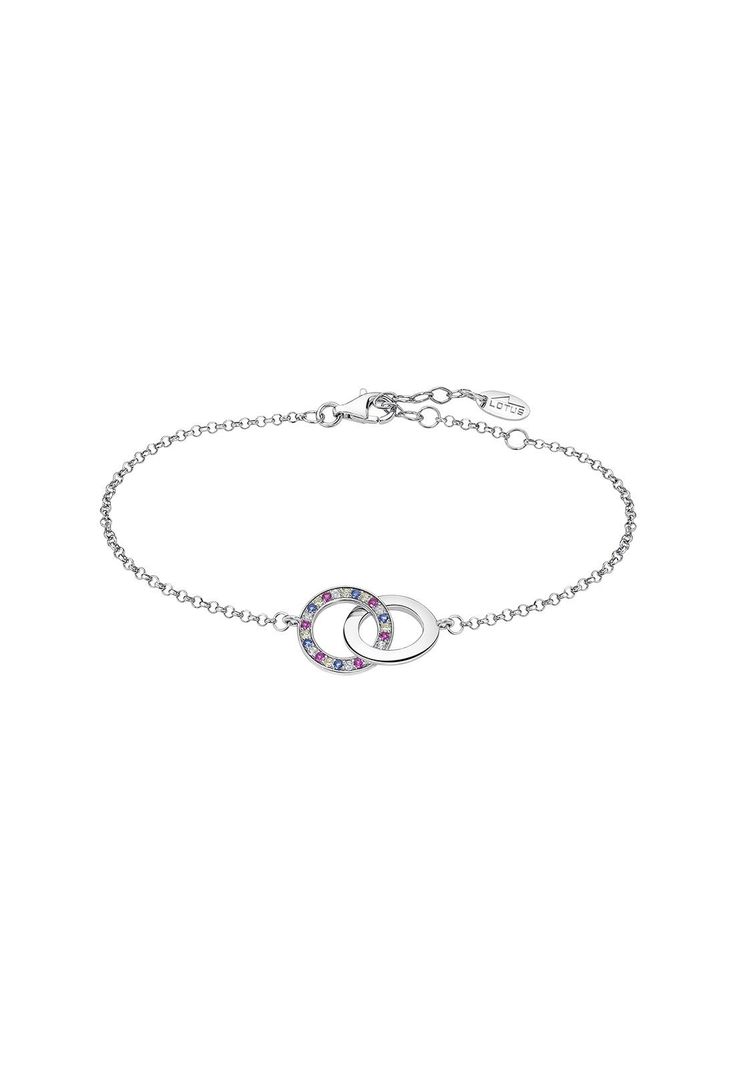 Pulsera Lp1990-2/3 Lotus Silver Mujer Moments Plateado Metalico