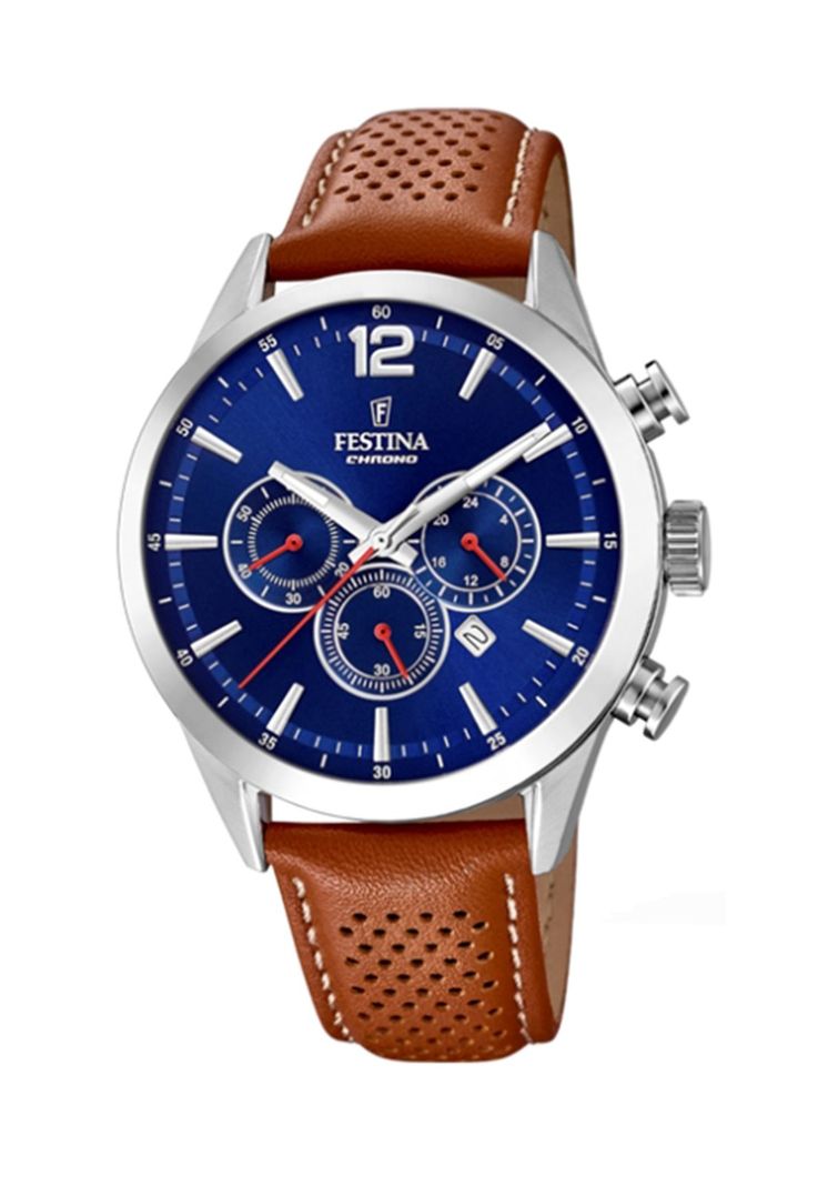 Reloj F20542/3 Festina Azul Oscuro Hombre Timeless Chronograph-0