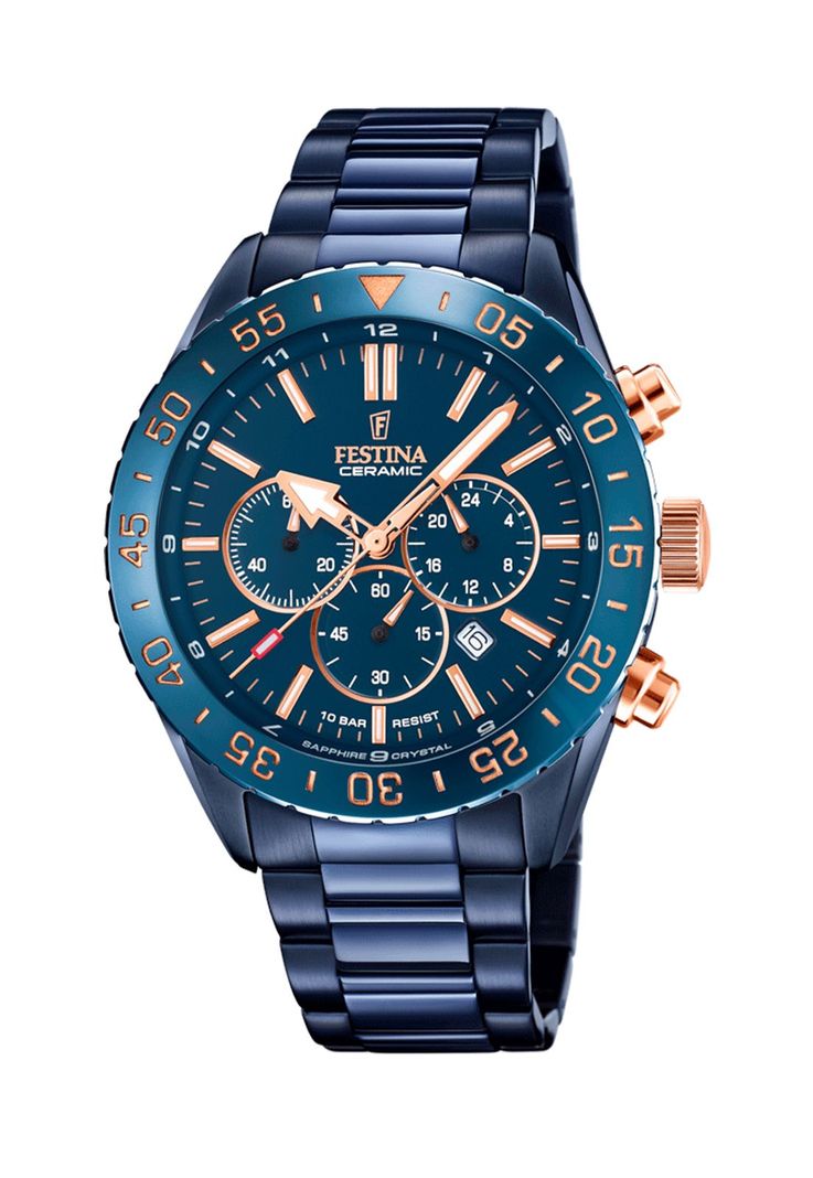Reloj F20576/1 Festina Azul Hombre Ceramic-0