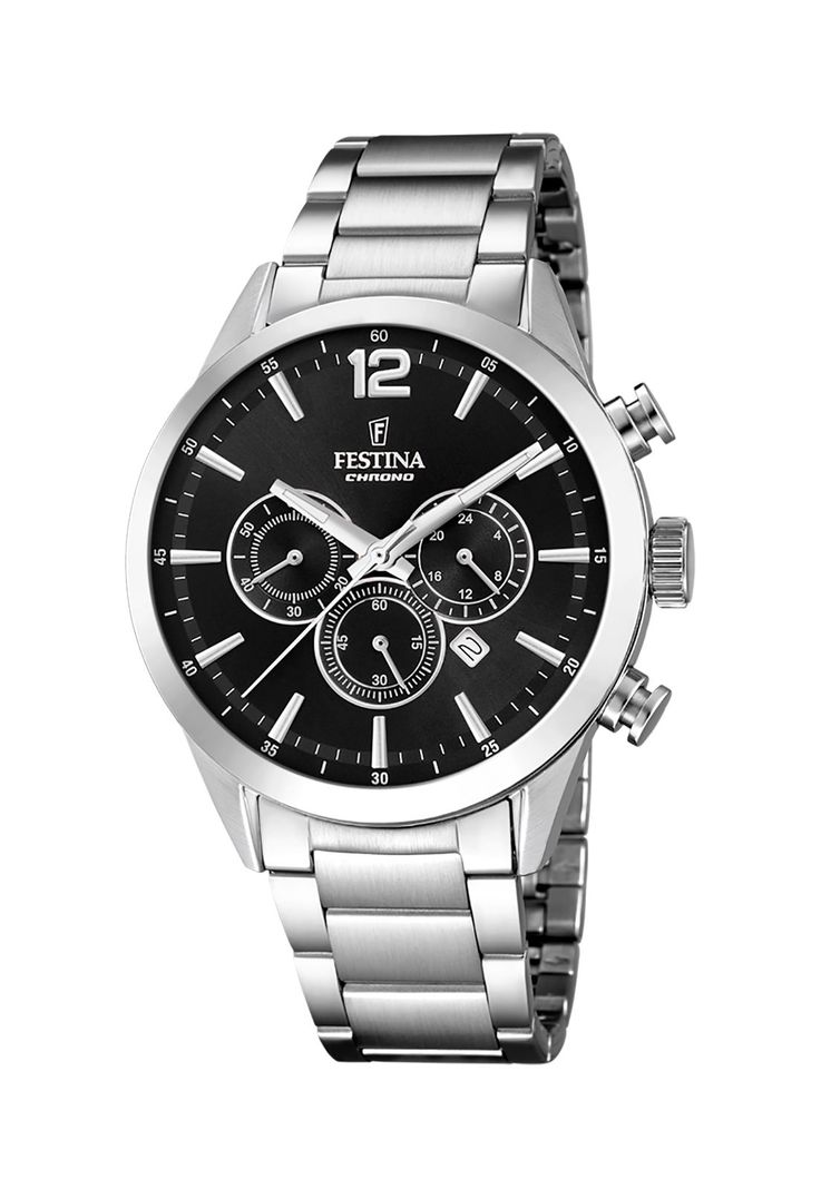 Reloj F20343/8 Festina Negro Hombre Timeless Chronograph-0