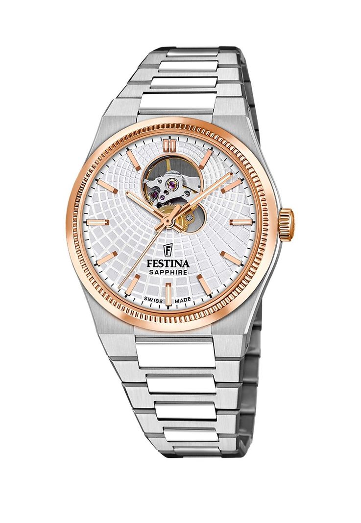 Reloj F20061/1 Festina Swiss Plata Hombre Automático-0