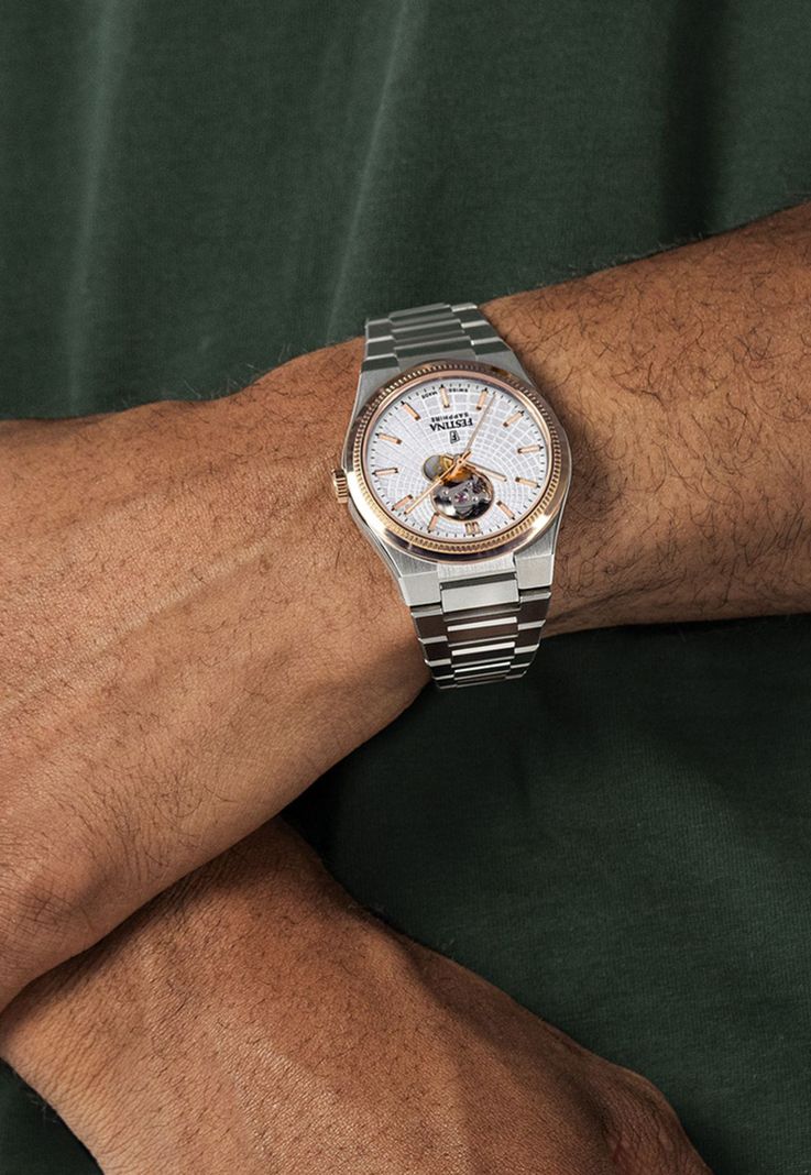 Reloj F20061/1 Festina Swiss Plata Hombre Automático-3