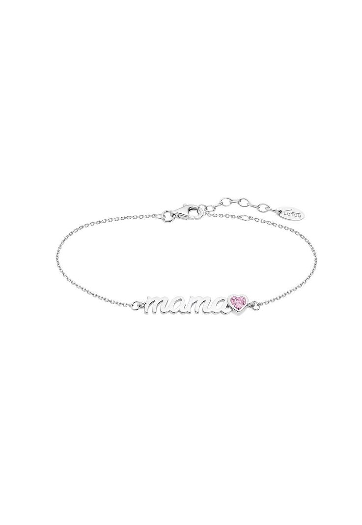 Pulsera Lp1808-2/8 Lotus Silver Mujer Mothers Love Plateado Metalico