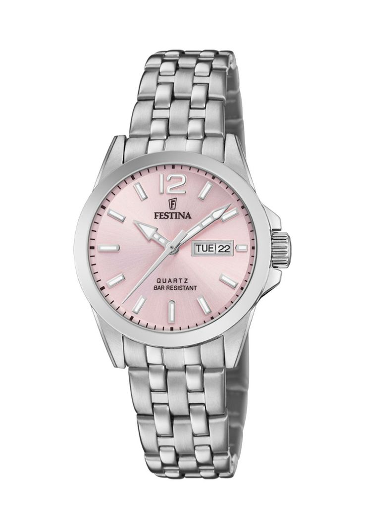Reloj F20455/2 Festina Blanco Nácar Mujer Acero Clásico-0