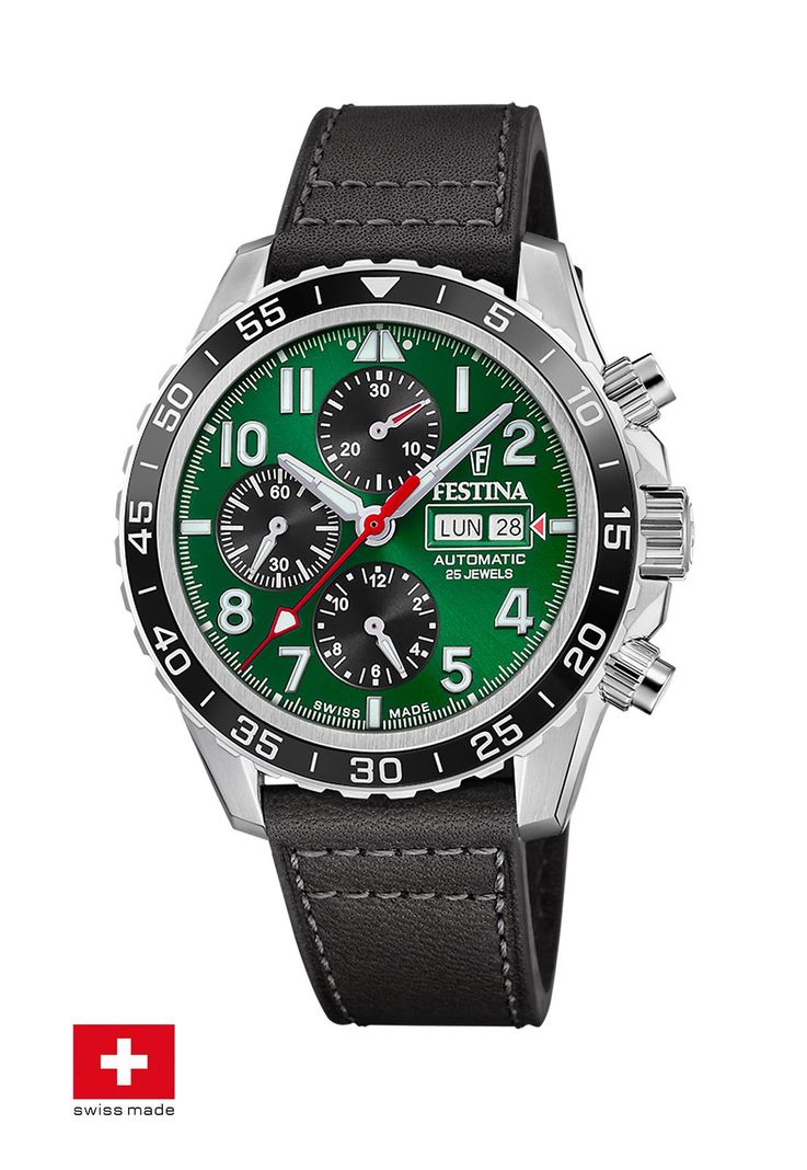 Reloj F20056/2 Festina Swiss Verde Hombre Automático-1