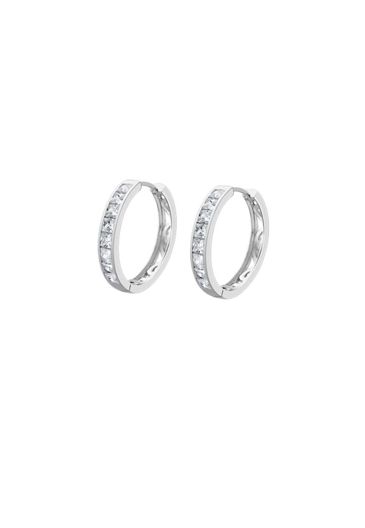Aros Lp1936-4/2 Lotus Silver Mujer Hoops Plateado Metalico