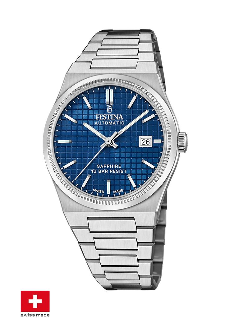 Reloj F20028/2 Festina Swiss Azul Hombre My Swiss Time-1