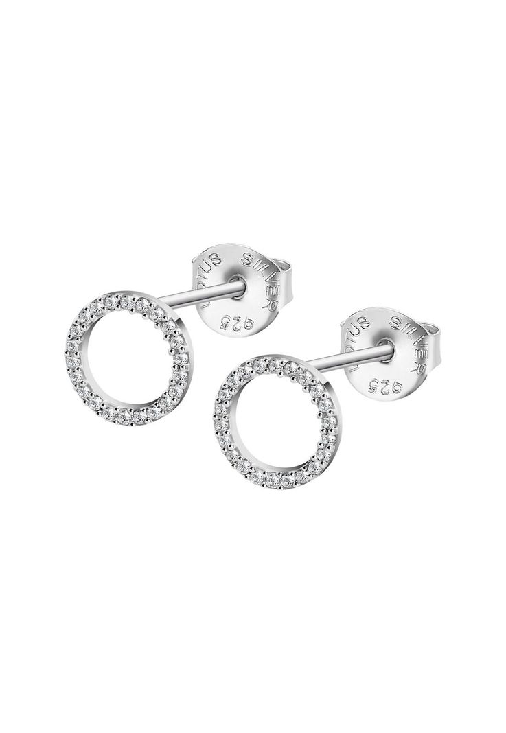 Aros Lp3671-4/1 Lotus Silver Mujer Fantasy Plateado Metalico