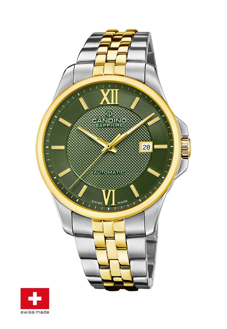 Reloj C4769/3 Candino Swiss Verde Hombre Automático-1