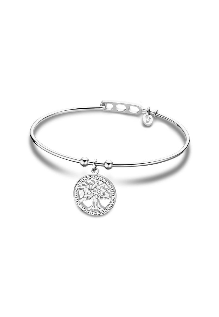 Pulsera Ls2015-2/3 Lotus Style Mujer Millennial Plateado Metalico