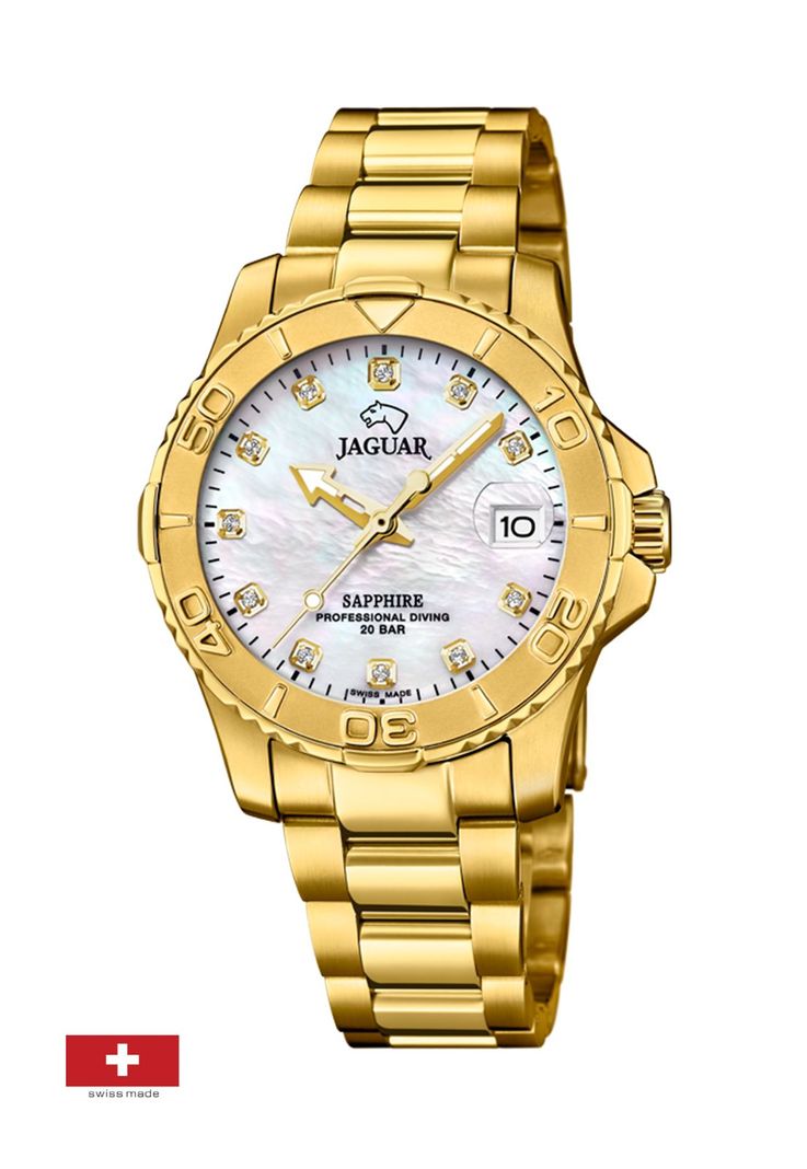 Reloj J898/1 Jaguar Blanco Nácar Mujer man-1