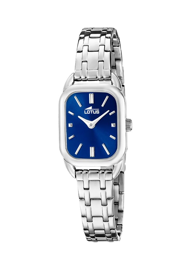 Reloj 19039/4 Lotus Azul Mujer Old Money Plateado