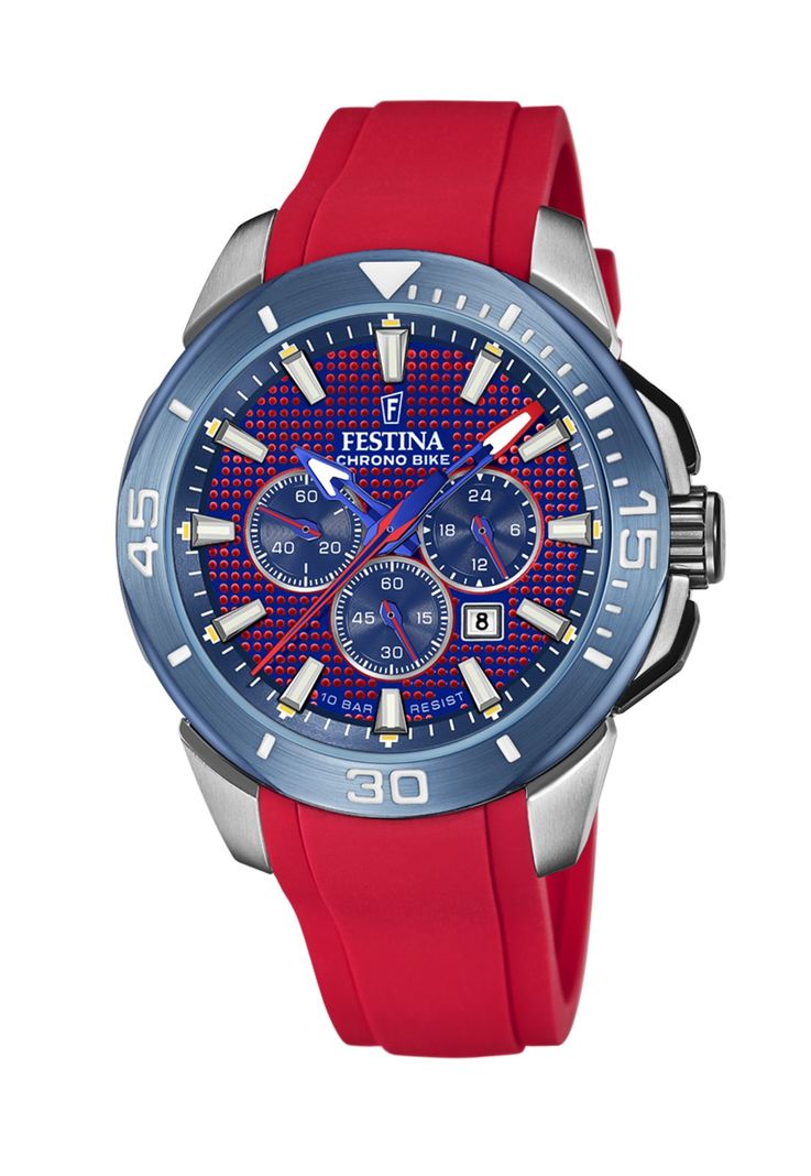 Reloj F20642/2 Festina Rojo Hombre Chrono Bike-0
