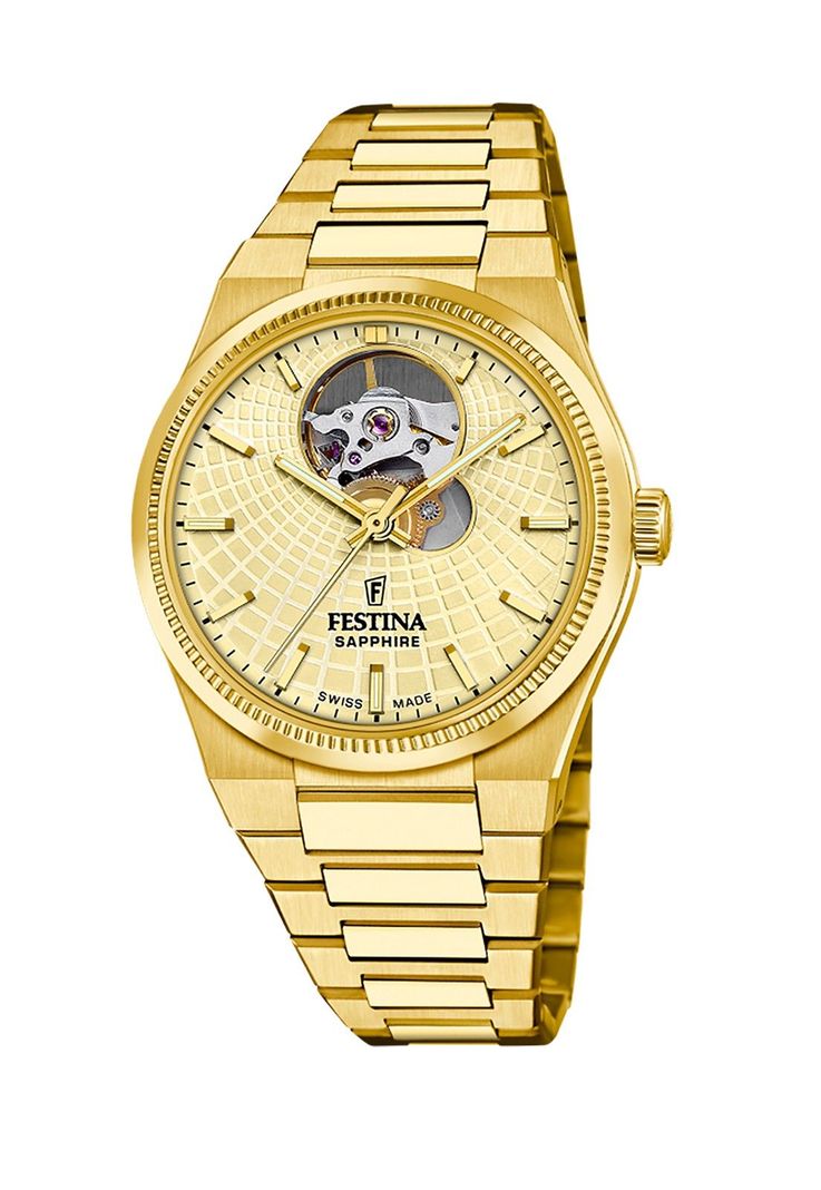 Reloj F20064/2 Festina Swiss Dorado Mujer Automatico
