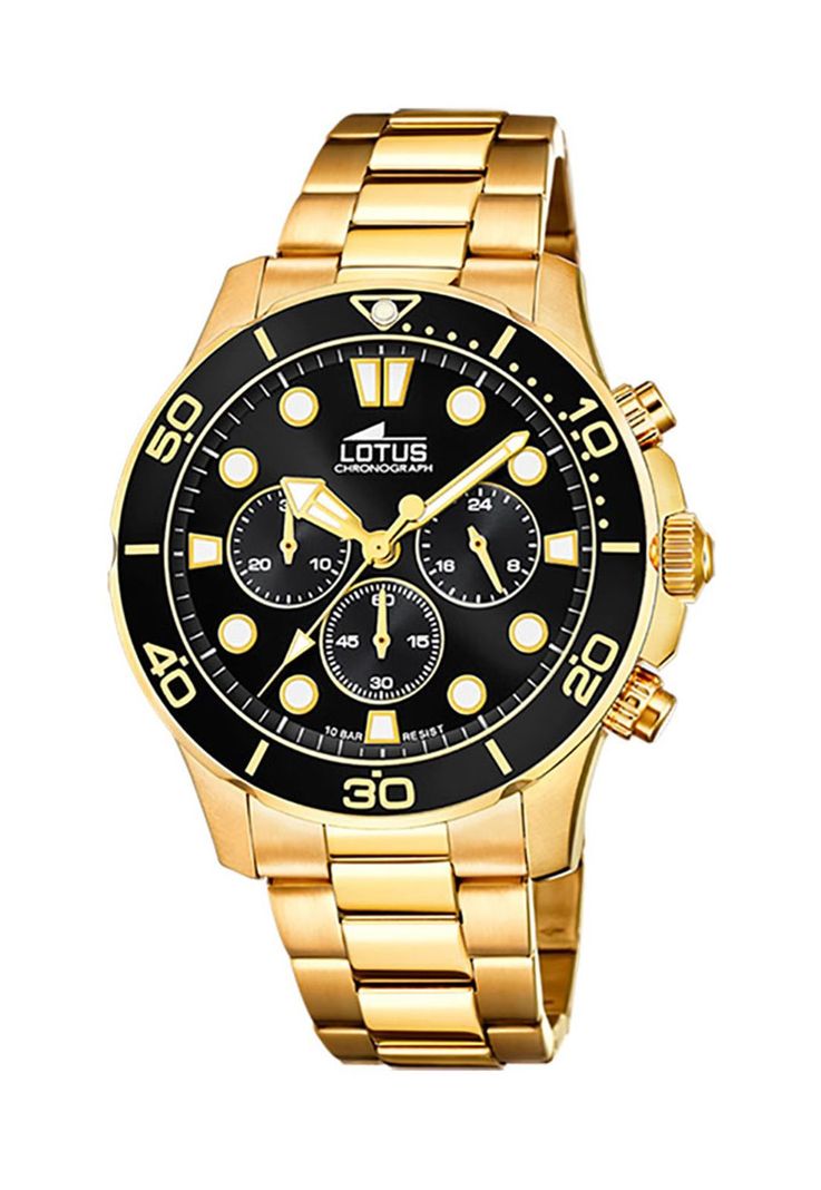 Reloj 18758/3 Lotus Negro Hombre Crono Deportivo-0