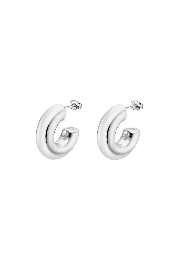 Aros Ls2414-4/1 Lotus Style Mujer Urban Woman Plateado Metalico