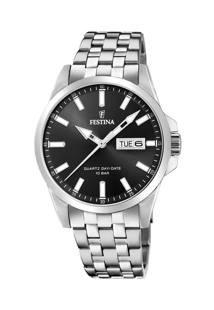Reloj F20357/4 Festina Negro Hombre Acero Clásico-0