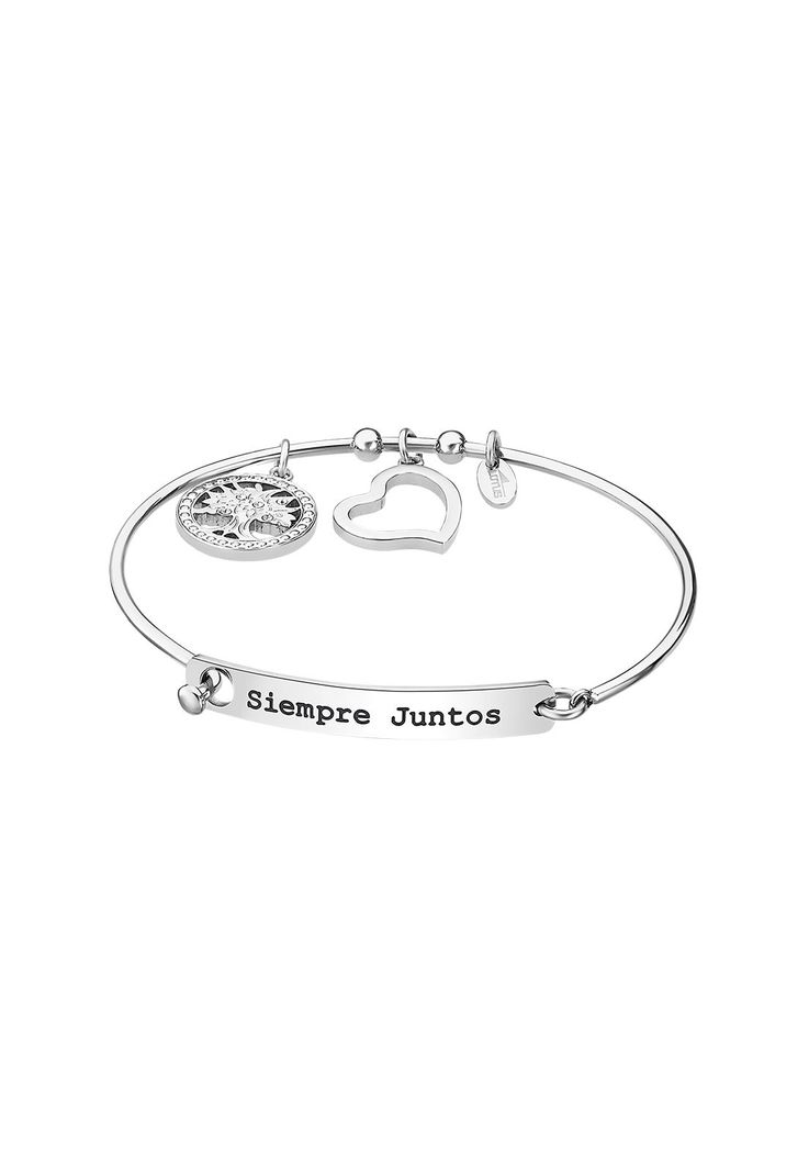 Pulsera Ls2017-2/2 Lotus Style Mujer Millennial Plateado Metalico