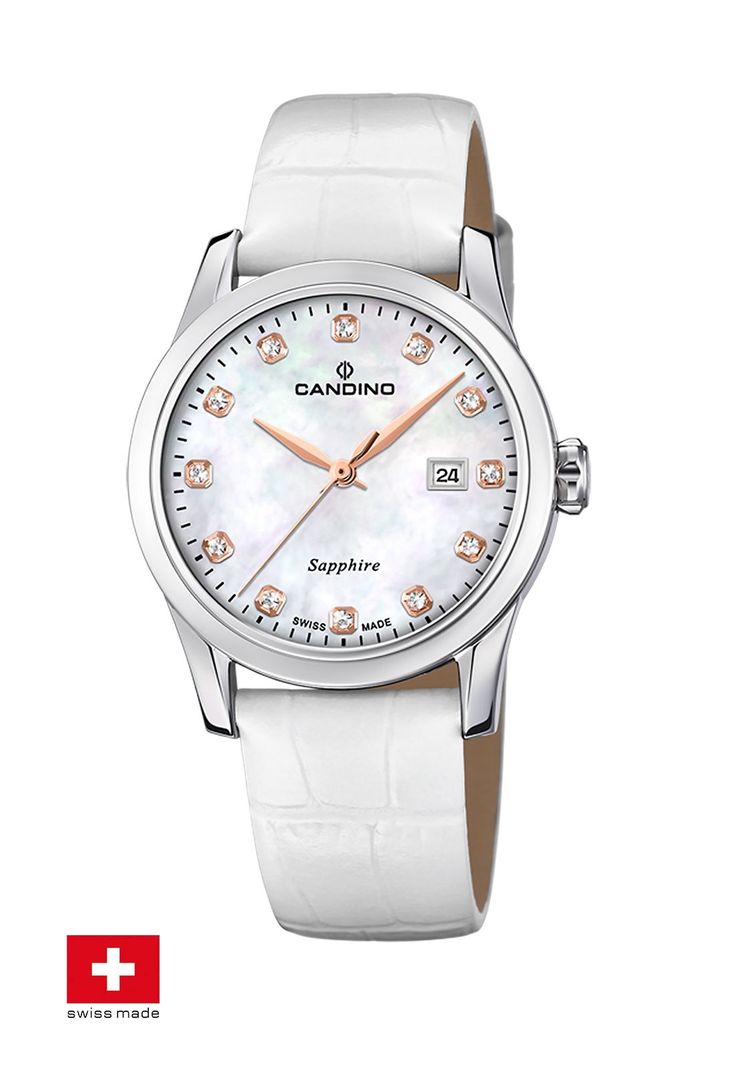 Reloj C4736/1 Candino Swiss Blanco Mujer Couples Classic-1