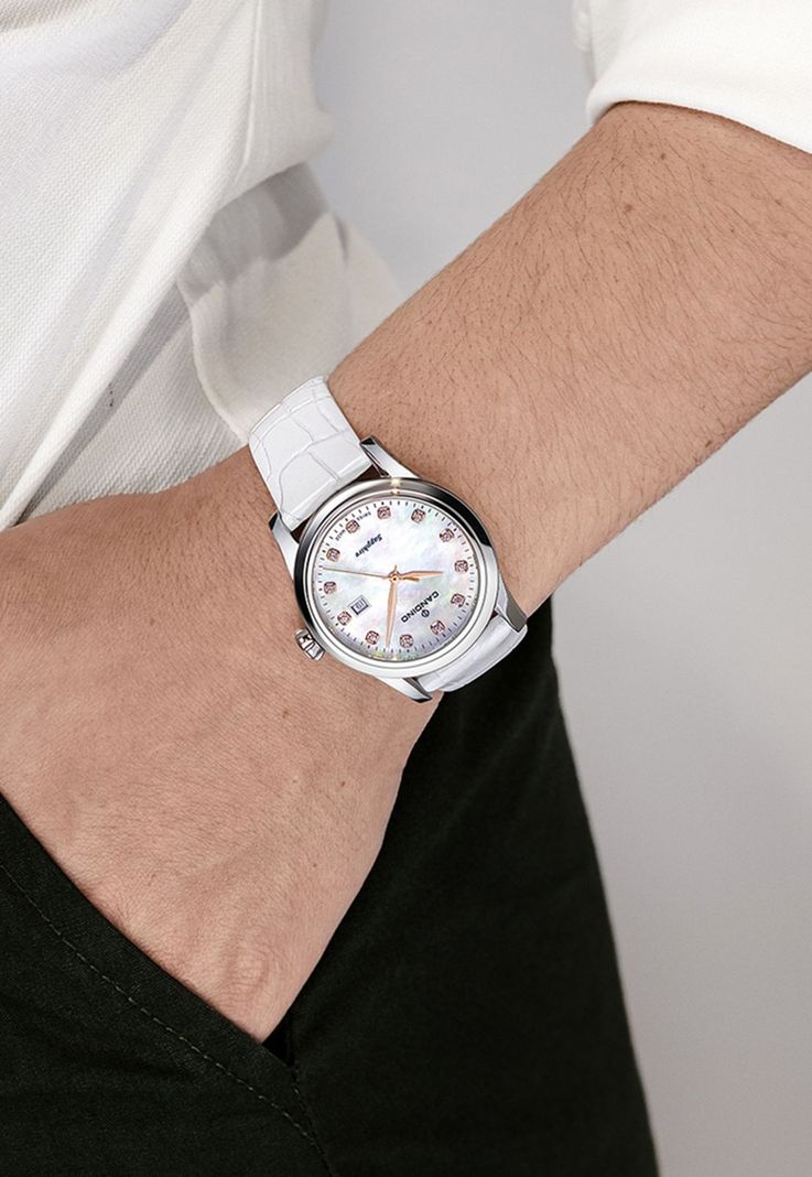 Reloj C4736/1 Candino Swiss Blanco Mujer Couples Classic-2