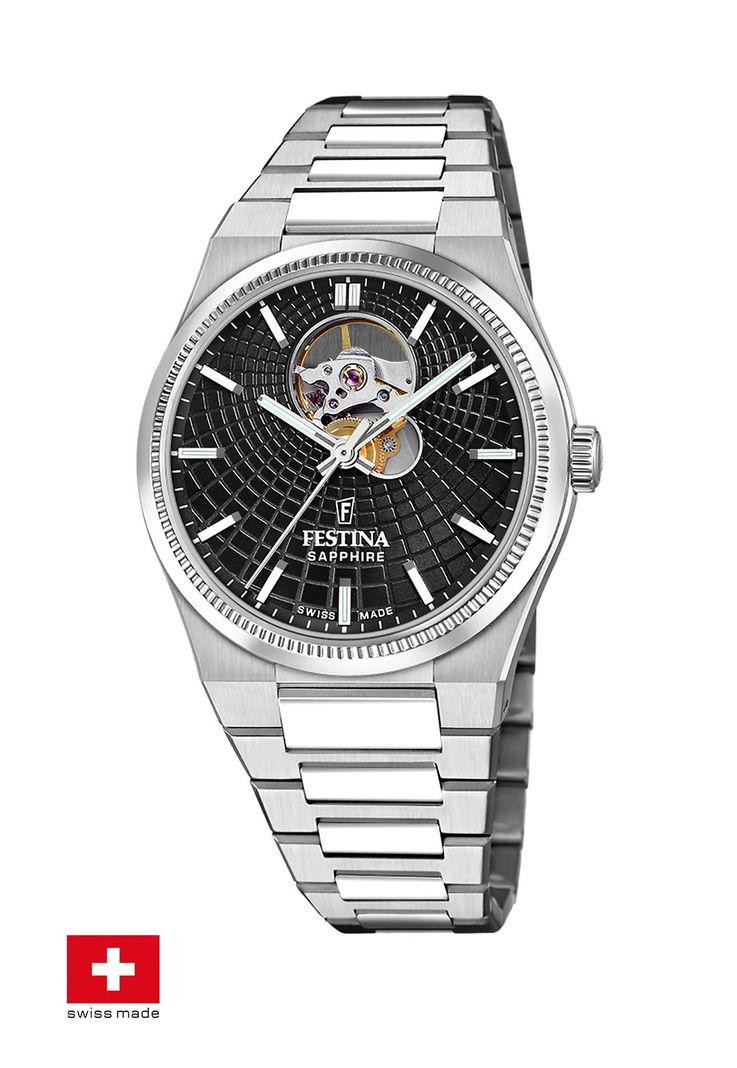 Reloj F20053/4 Festina Swiss Negro Hombre Automático-1