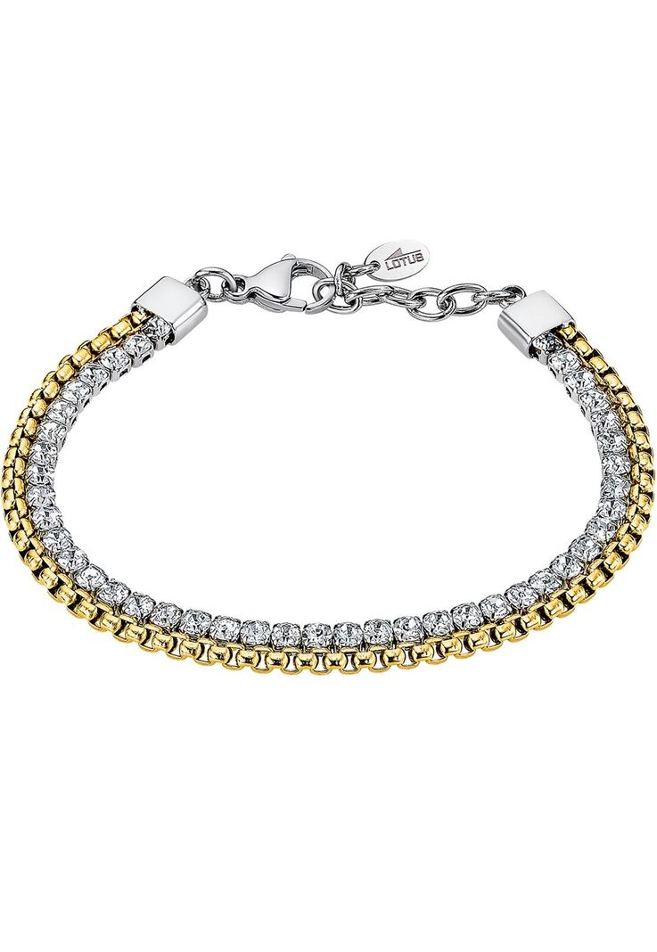 Pulsera Ls2577-2/2 Lotus Style Dorado Mujer Bliss L