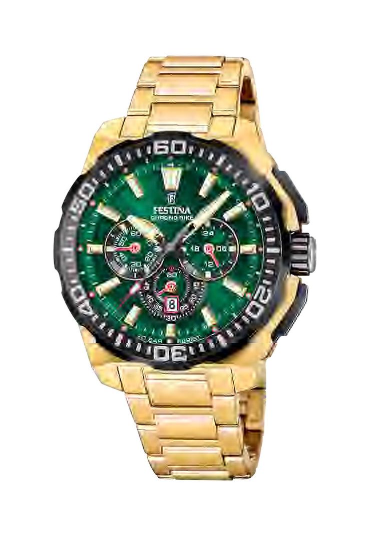 Reloj F20727/2 Festina Verde Hombre Chrono Bike Dorado