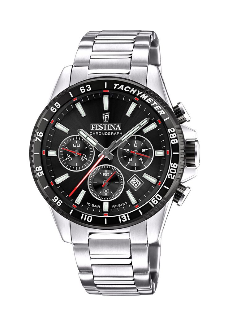 Reloj F20560/6 Festina Negro Hombre Timeless Chronograph-0