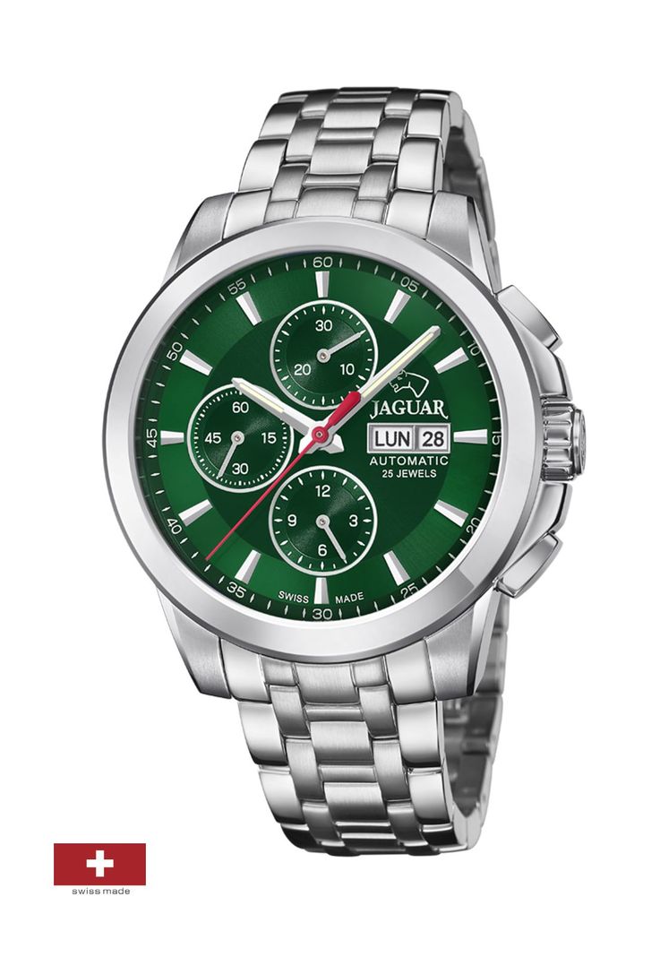Reloj J978/5 Jaguar Verde Hombre Automatico-1