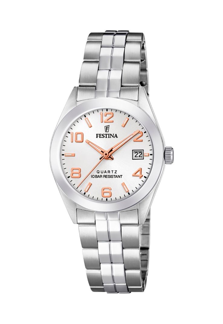 Reloj F20438/4 Festina Blanco Mujer Acero Clásico-0