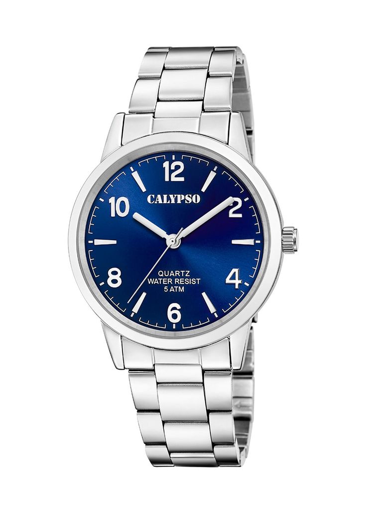 Reloj K5858/3 Calypso Azul Hombre Basic Plateado Metalico