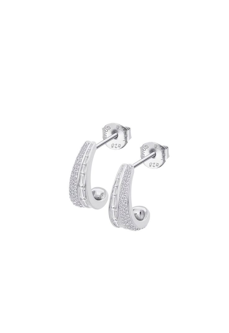 Aros Lp3853-4/1 Lotus Silver Mujer Colors Plateado Metalico