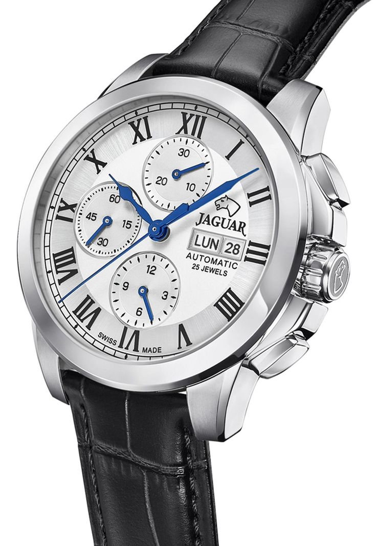 Reloj J975/2 Jaguar Plateado Hombre Automatico-2