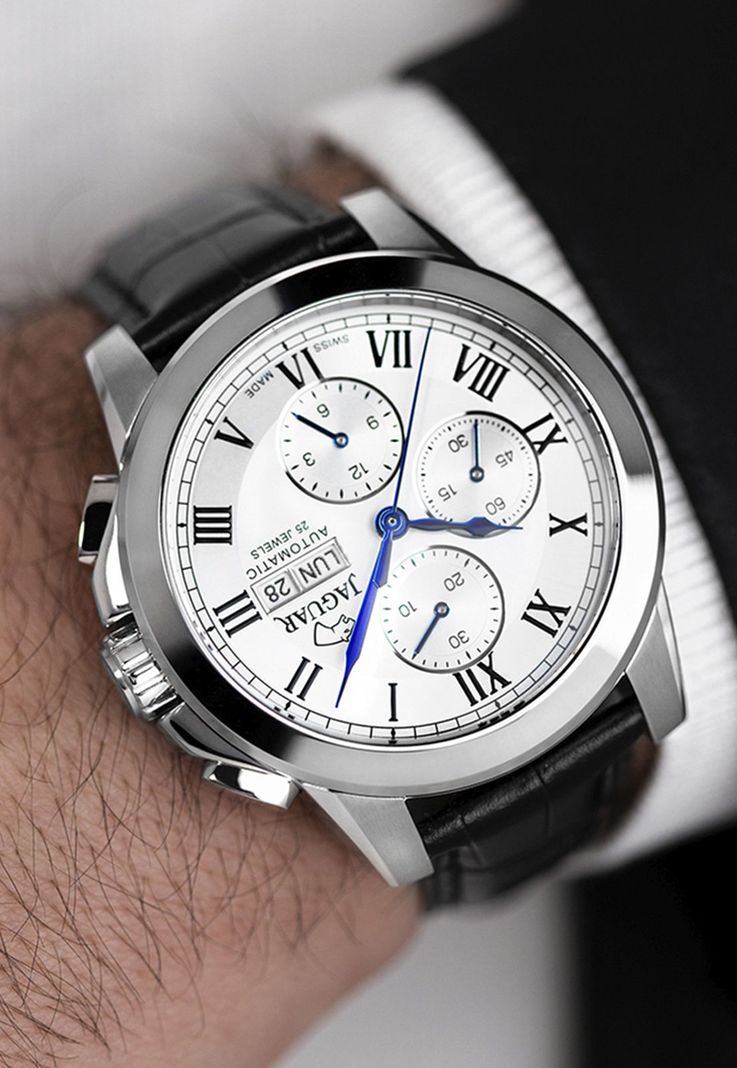 Reloj J975/2 Jaguar Plateado Hombre Automatico-3
