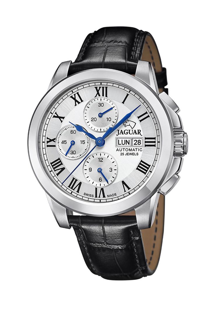 Reloj J975/2 Jaguar Plateado Hombre Automatico Plateado Metalico