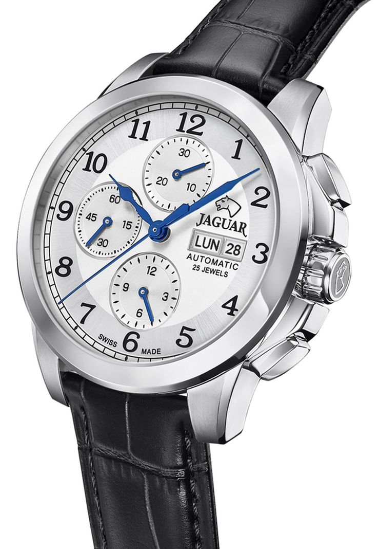Reloj J975/1 Jaguar Plateado Hombre Automatico-2