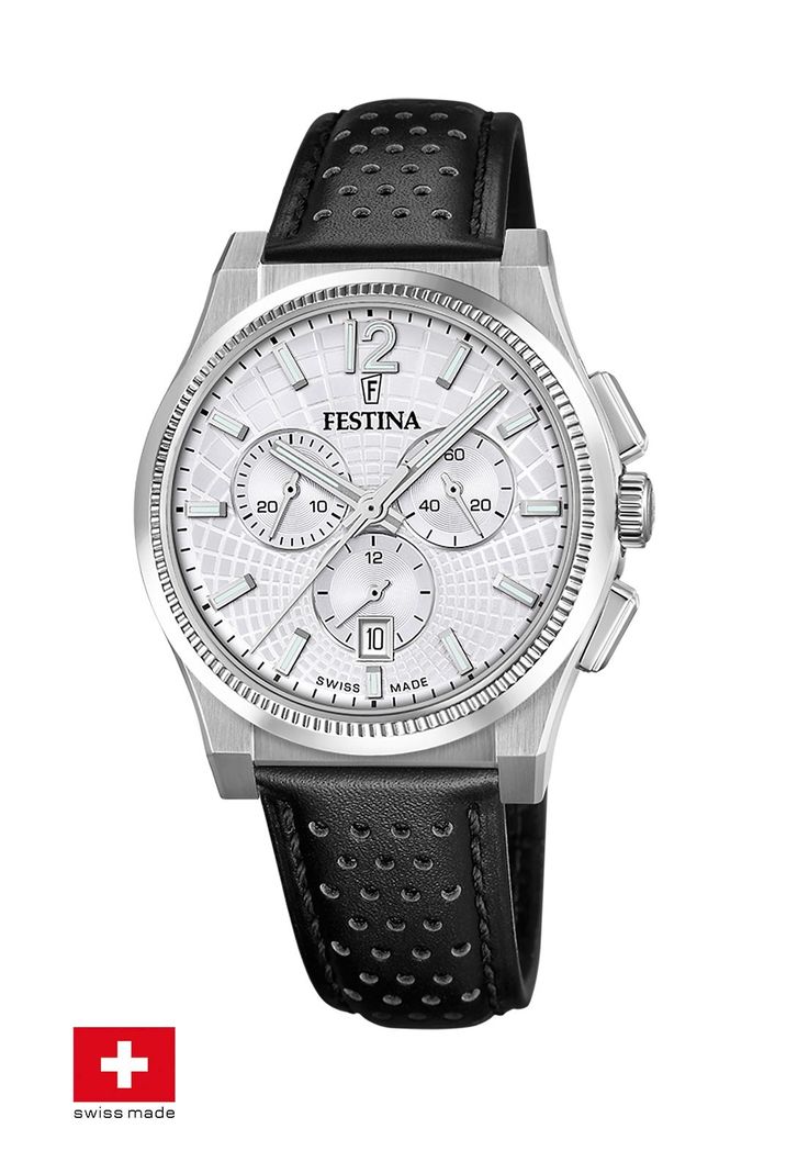 Reloj F20060/1 Festina Swiss Plata Hombre Rive Collection-1