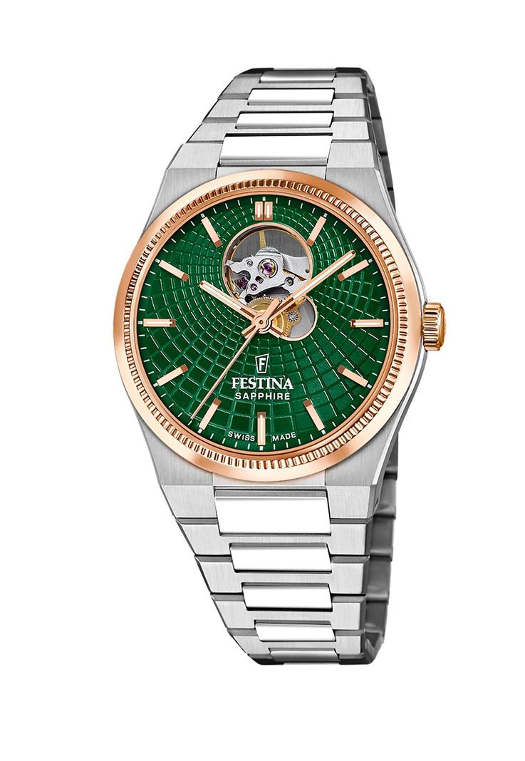 Reloj F20061/3 Festina Swiss Verde Hombre Automático-0