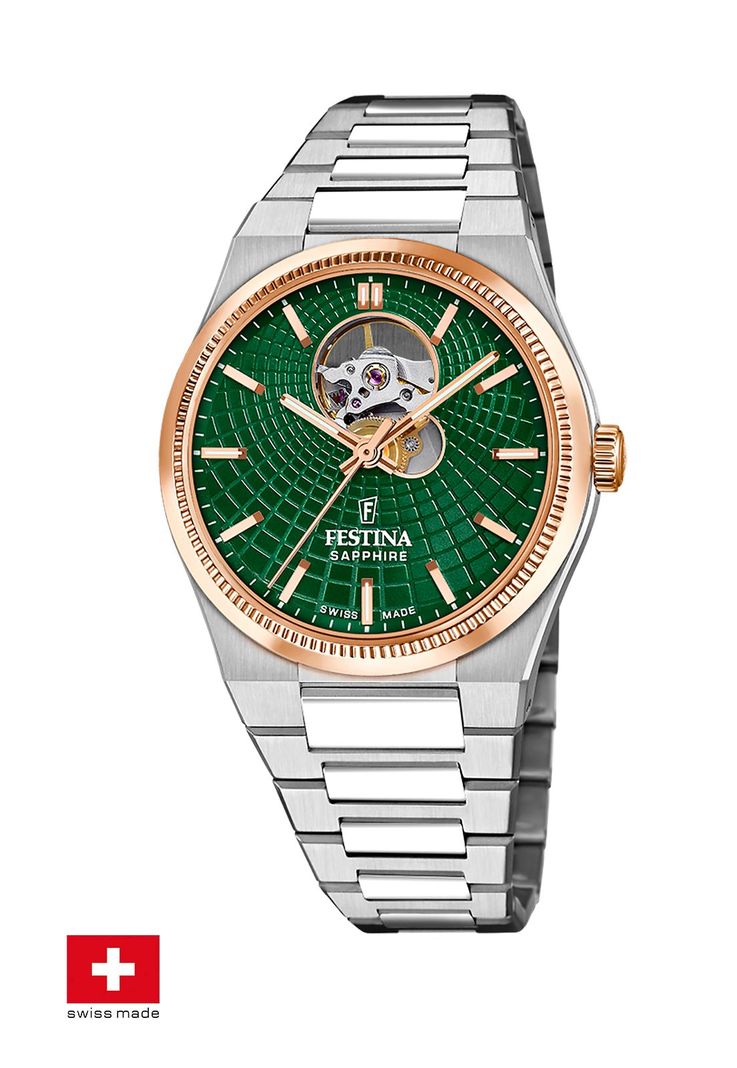 Reloj F20061/3 Festina Swiss Verde Hombre Automático-1