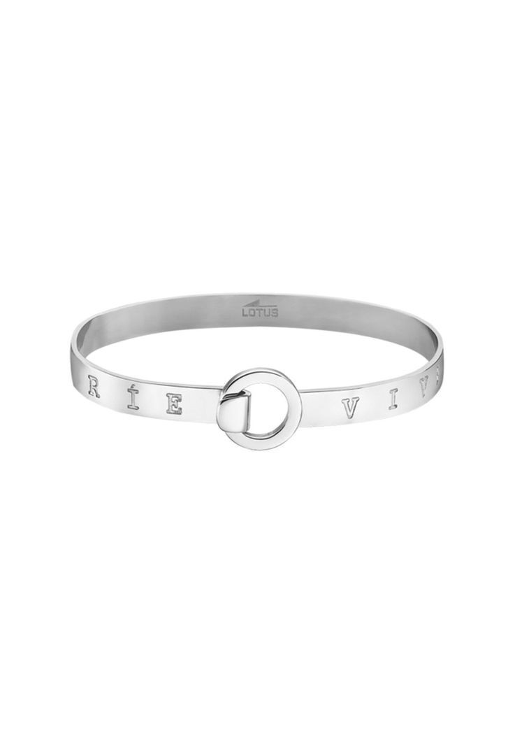 Pulsera Ls2025-2/5 Lotus Style Mujer Millennial Plateado Metalico
