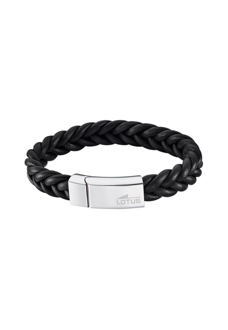 Pulsera Ls2095-2/2 Lotus Style Hombre Men Basic Negro