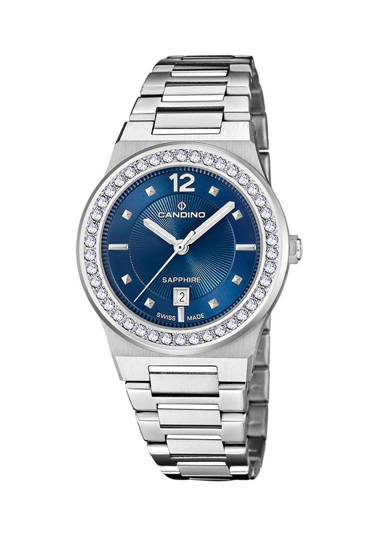 Reloj C4749/C Candino Swiss Azul Mujer Gents Sport Plateado Metalico