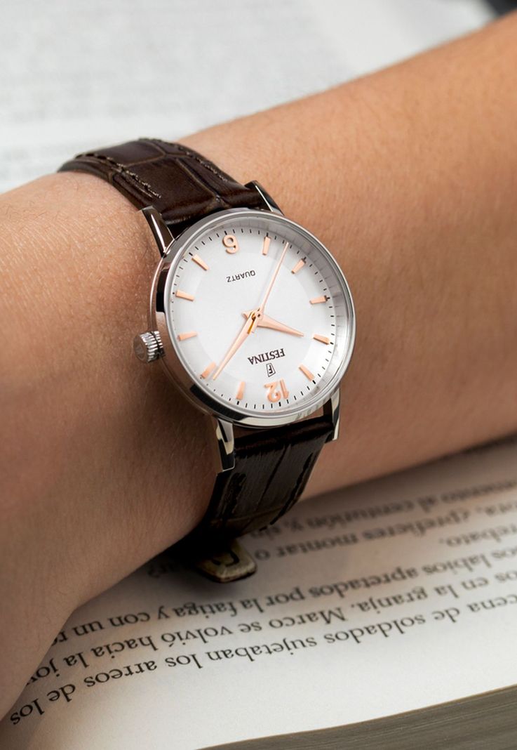 Reloj F20691/2 Festina Blanco Mujer Correa Clásico-1