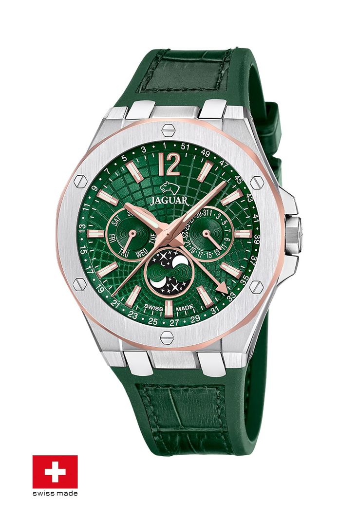 Reloj J1040/3 Jaguar Swiss Verde Hombre Diplomatic-1