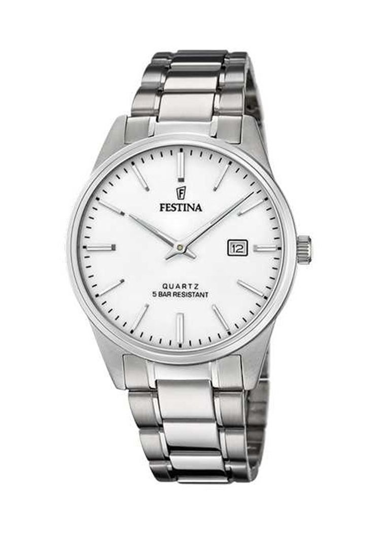 Reloj F20511/2 Festina Plateado Hombre Acero Clásico-0