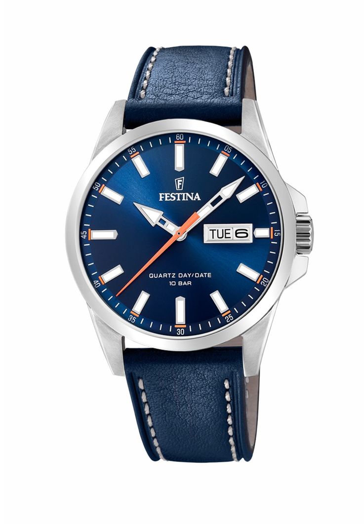 Reloj F20358/3 Festina Azul Hombre Acero Clásico-0