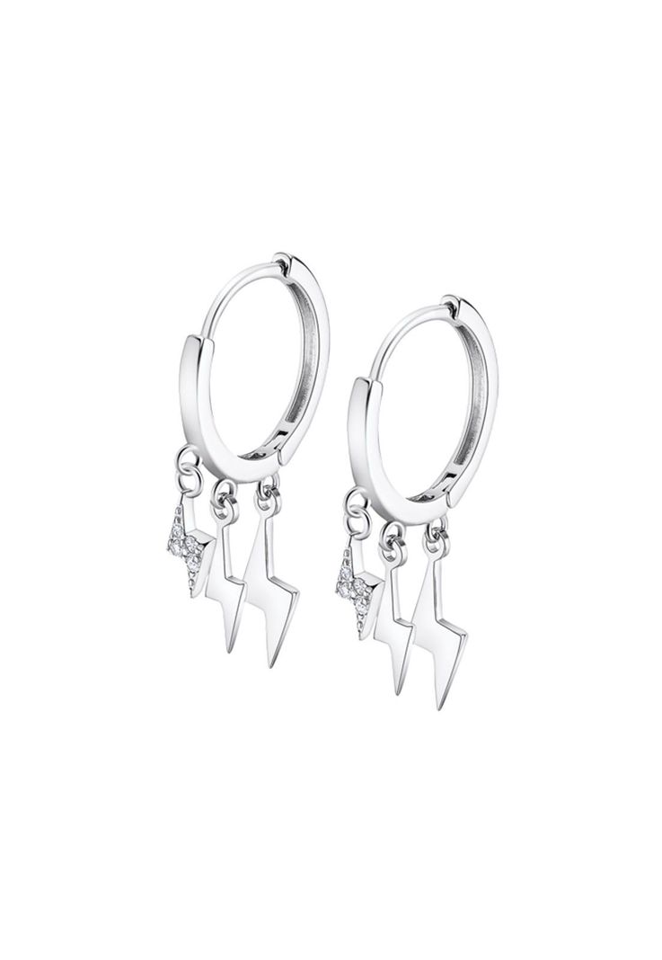 Aros Lp3273-4/1 Lotus Silver Mujer Trendy Plateado Metalico