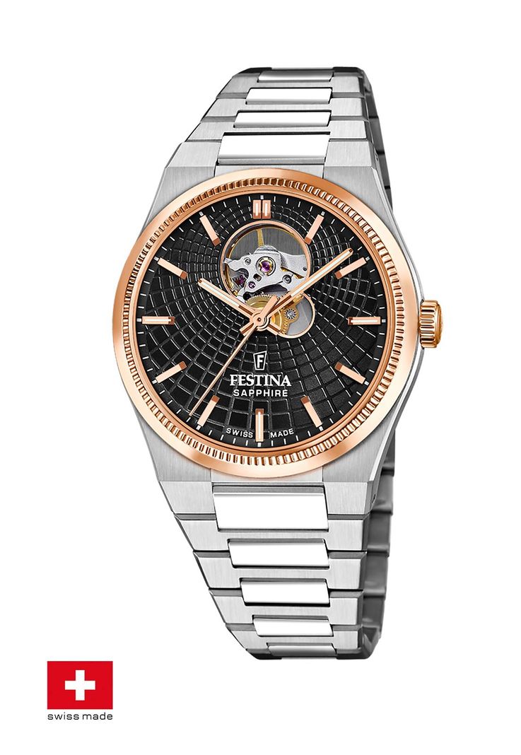 Reloj F20061/4 Festina Swiss Negro Hombre Automático-1