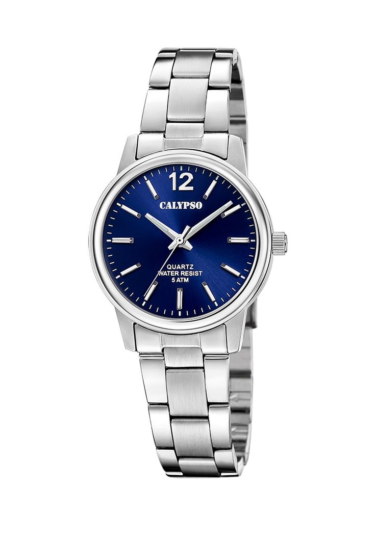 Reloj K5865/3 Calypso Azul Mujer Basic Plateado Metalico